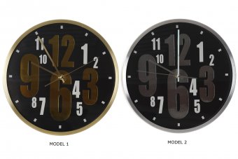Ceas de perete BLACK, 34x4 cm - 2 modele