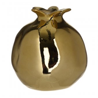 Decoratiune vaza ceramica GOLD, 9x9.5 cm