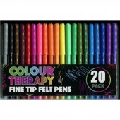 Carioci Colour Therapy Fine Tip Felt Pens 20 Pack