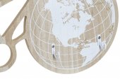 Cuier din MDF WORLD MAP, 42x3x24 cm - 2 modele