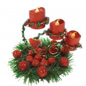 Decoratiune RED CHRISTMAS, 15x15 cm