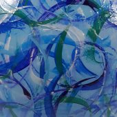 Vaza BLUE GLASS, 19 cm