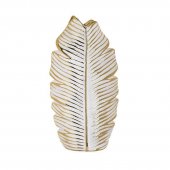 Vaza ceramica GOLDEN LEAF, 15x8x29 cm