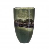 Vaza sticla GREEN EARTH, 15x9x27 cm